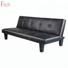 Living Room Furniture Factory Black Lounge Sofa Nordic Leather Couch